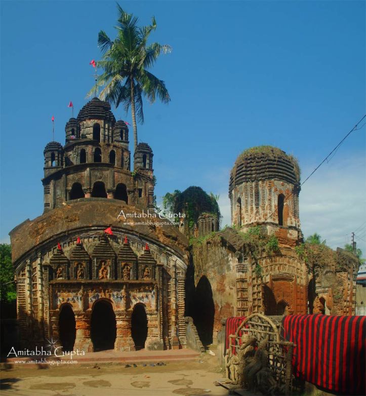 Front View of Durga Temple of Balidewanganj. On the left of this temple stands the ruined Mangalchandi Temple.